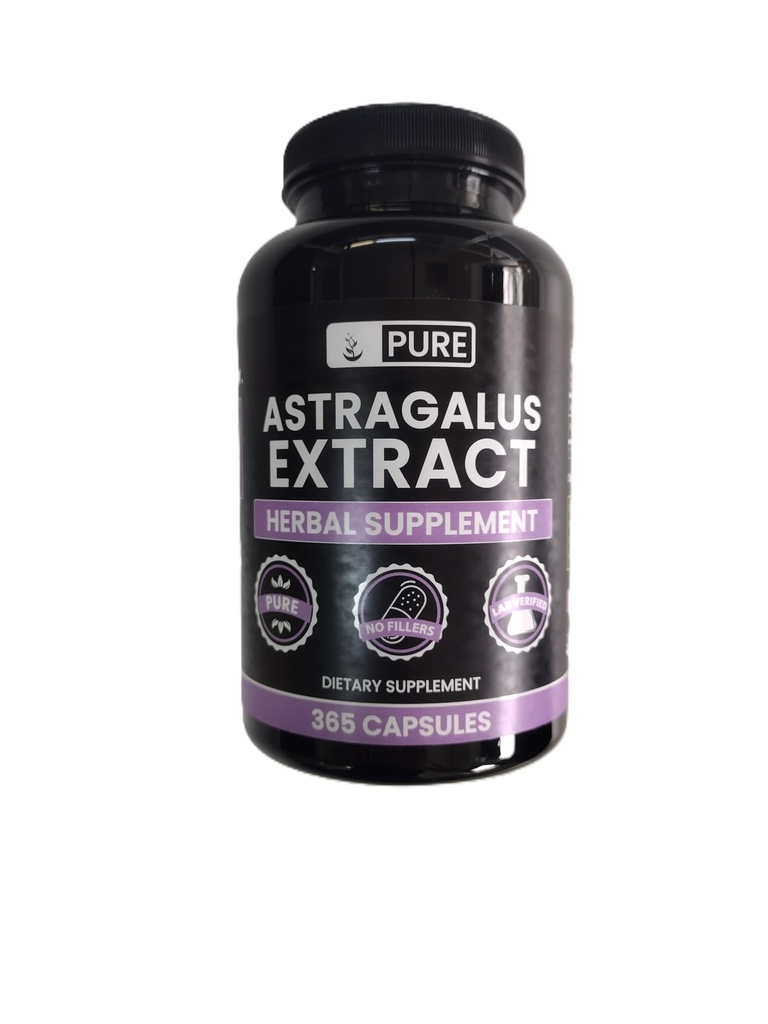 Pure originele ingrediënten Astragalus (365 capsules) Geen Magnesium of Rijst Fillers, altijd zuiver, Lab geverifieerd