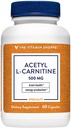 De vitamine Shoppe Acetyl-L-Carnitine 500mg 