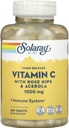 SOLARAY Getimede afgifte Vitamine C met Rose HIPS & Acerola, 1000 mg, 250 tabletten