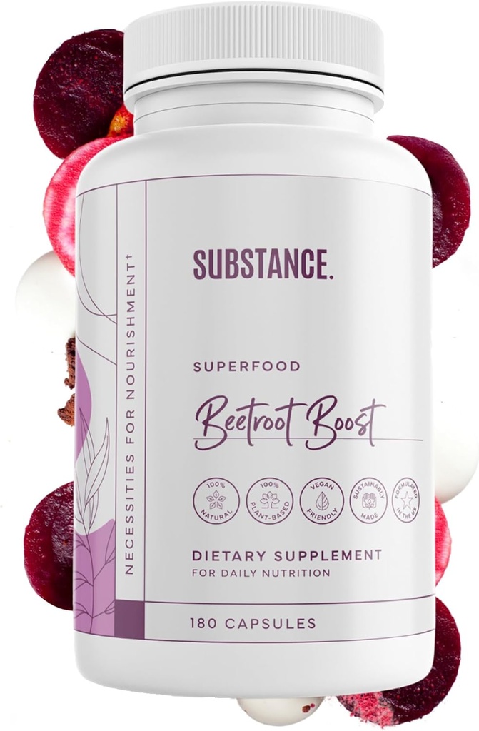 STOF. Rode bieten Boost Capsules - 4500mg per Serving, 30 Days Beetwortel Capsules Levering Beetwortel Supplement met Vitamine-C & ›› Natural Nervic Oxide & Energy Booster Beetwortelpoeder USA