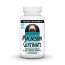 Source Naturals Magnesium Glycinate, gecheleerd voor hoge absorptie voor kalme energie, bot & hart ondersteuning*, 200 mg per portie - 120 tabletten