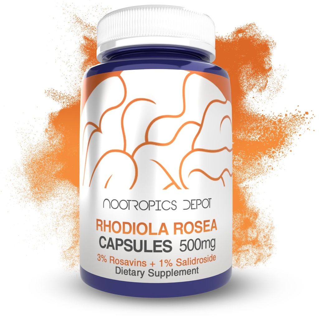 Nootropics Depot Rhodiola Rosea Capsules 500mg 