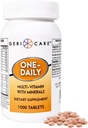 GeriCare One-Daily Multivitamines met Mineralen voor mannen en vrouwen (1000 tabletten) High-Potency Multi-Vitamine & Multiminerale Dieetsupplement voor Immuniteit, Energie.