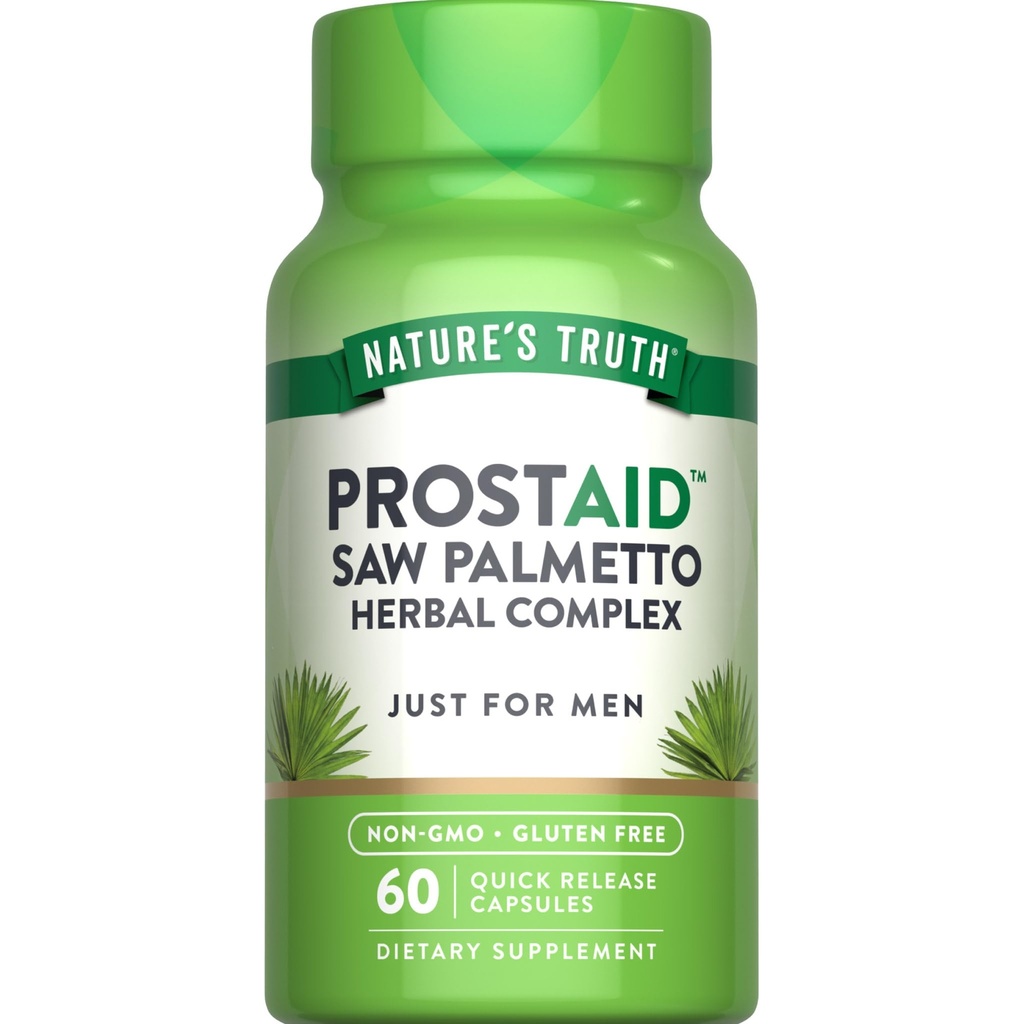 Natuur Waarheid Prostaat Ondersteuningssupplement voor mannen met Saw Palmetto, Pygeum, Stinging Nettle 