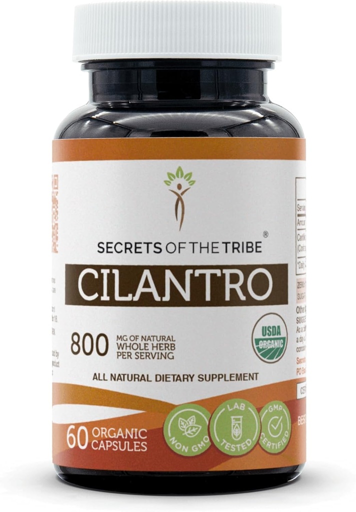 Geheimen van de stam Cilantro USDA Biologische Capsules 
