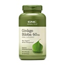 GNC Herbal Plus Ginkgo Biloba 60 mg supplement, vegetarisch, ondersteunt geestelijke scherpte, 300 porties