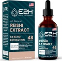 Reishi paddo supplement - snellere absorptie dan Reishi paddo Capsules of poeder - onze Reishi paddo extract bevordert de levensduur - Reishi paddo tinctuur - 2 Fl Oz door E2H