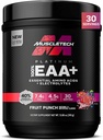 MuscleTech Platinum Essential Amino Acids Supplement met Elektrolyten, Fruit Punch - Pre-Workout Powder for Energy, Muscle Growth & Strength Builder - EAA Complex for Men & Women - 30 Servings
