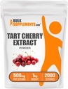 BulkSupplements.com Tart Cherry Extract Powder - Tart Cherry Supplement, Kruidensupplement - Antioxidant Bron, Glutenvrij, 500mg per Serving, 5kg (11 lbs) (Pack of 5)
