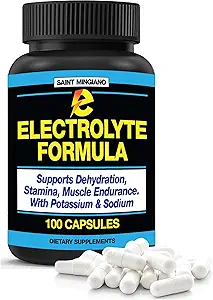 Electrolyte Formula Supplementen - Stopt snel kramen - 100 Gemakkelijk doorslikken Zout Capsules met 12 ingrediënten uit Natures Beste bronnen - Keto Vriendelijk en Suikervrij!