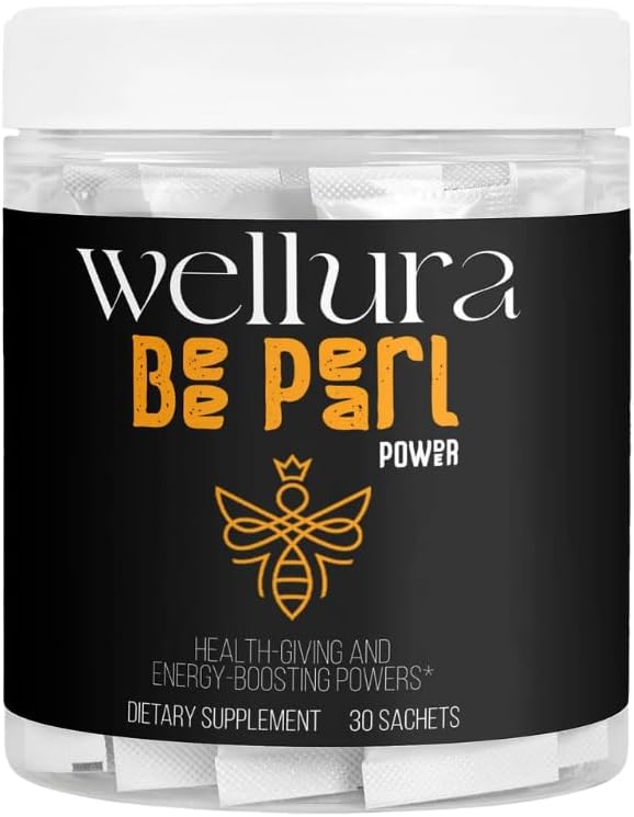 Bee Pearl Powder Supplement, Bijenbrood, Royal Jelly, Propolis, 30 Sachets