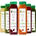 1 dag sap reiniging door ruwe fontein, alle natuurlijke ruwe detox reiniging, sap voor lichaam resetten, koud geperst sap snel, geweldige manier om te springenstart een gezonde voeding 6 flessen 12oz