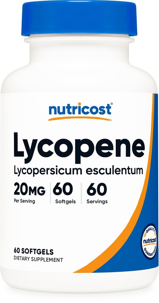Nutricost Lycopeen (20mg) 60 Softgels - Glutenvrij, Non-GMO