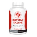 Silver Fern Brand Ultimate Dispensive Enzyme Supplement - 1 Fles = 90 Capsules - High Potency, Multi Enzyme - Digestive Comfort & Food Tolerance - Hemiculase, Peptidase, Maltase, More