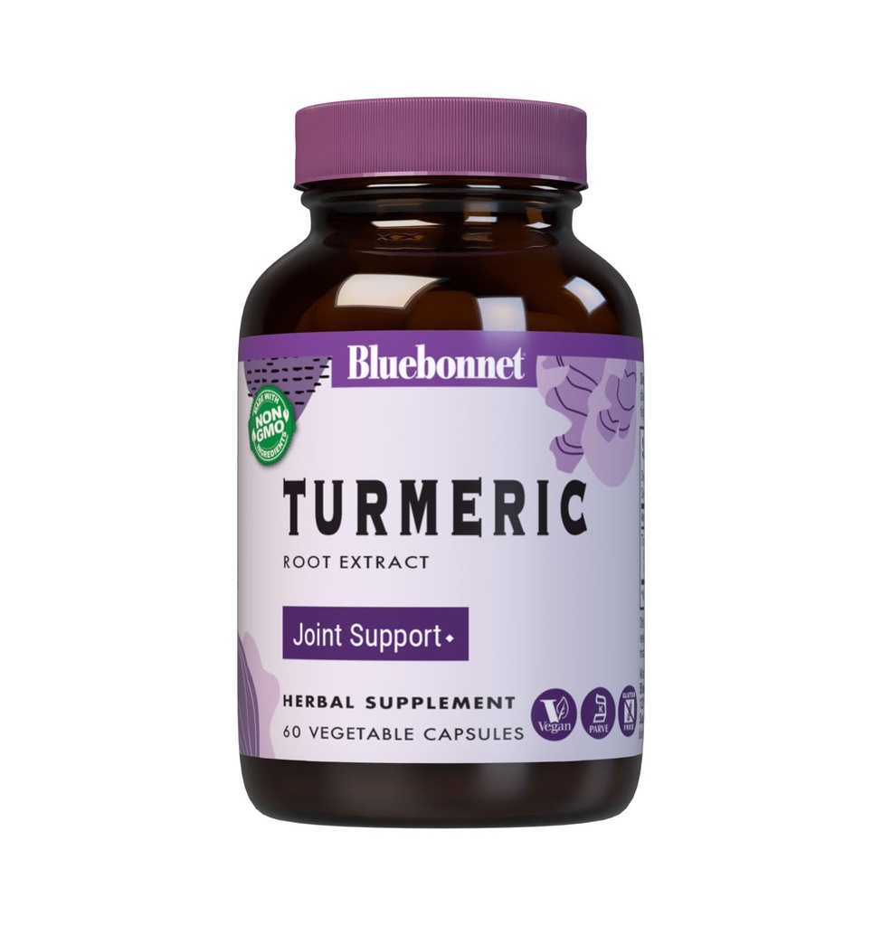 BlueBonnet Turmeric Root Extract Supplement, 60 Tellen