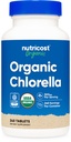 Nutricost Biologische Chlorella 500mg, 240 tabletten - Glutenvrij, Non-GMO