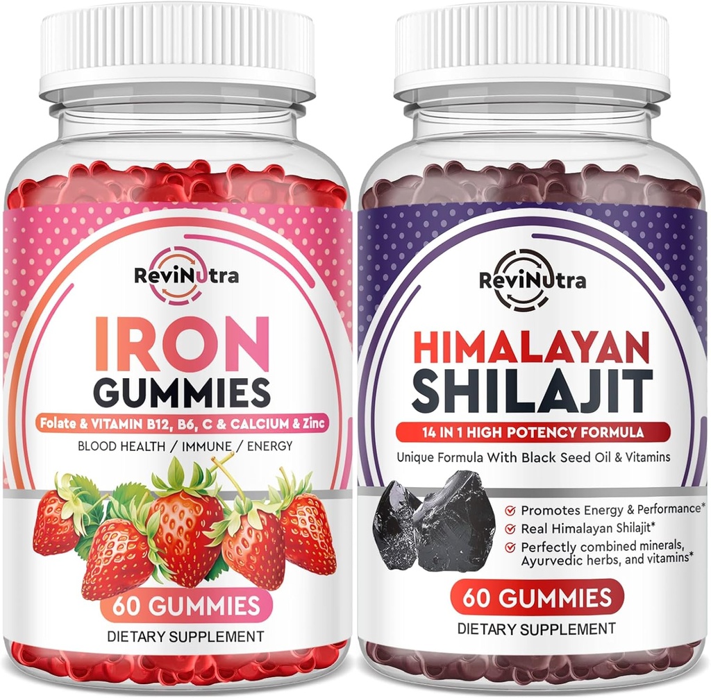 Iron Gummies Supplement voor volwassenen en kinderen 