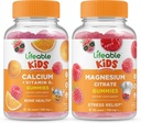 Levensvatbaar Calcium met vitamine D Kids + Magnesium Kids, Gummies Bundle - Grote Proeverij, Vitamine Supplement, Glutenvrij, GGO-vrij, Kauwgom