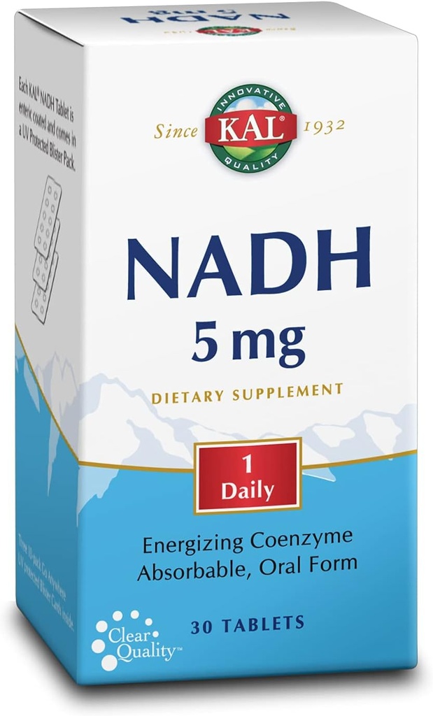 KAL 5 Mg Nadh tabletten, 30 Tellen