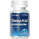 HealthA2Z Slaaphulp, Difenhydramine Softgels, 50mg, Ondersteunt Dieper, Rustvol Slapen, Niet Habit-Forming (100 Tellingen)