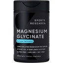 Sport Research® Magnesium Glycinate - Suports Rustvolle Slaap- en Enzymatic Processes - 160 mg Gecheld Magnesium - Liquid Softgel - 120 Tel.