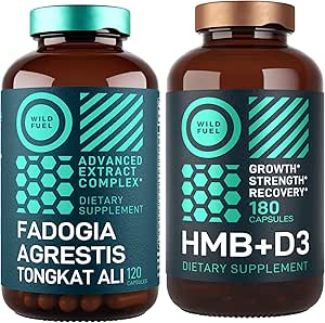 HMB-supplementen met VIT D3 en Fadogia Agrestis Complex Muscle Power & Recovery Bundle