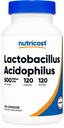 Nutricost Lactobacillus Acidophilus 500 miljoen CFU per portie (120 capsules)