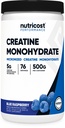 Nutricost Creatine Monohydraatpoeder (blauwe framboos), 500 Gram (1.1 LBS)