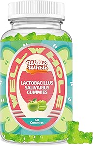 Lactobacillus Salivarius Gummies 100 Miljard CFU - Ondersteuning Digestieve Gezondheid, Immune* Functie, en Orale Wellness - Niet GGO, Veganist, 60 Tellingen
