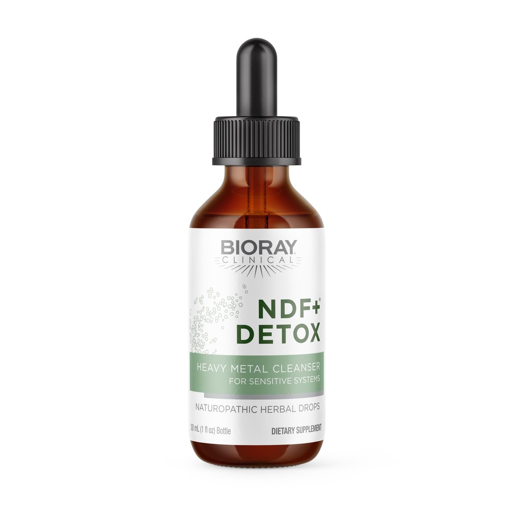 BIORAY Klinische NDF Plus - 1 fl oz - Natuurlijk verwijdert toxinen uit het lichaam - Niet-GMO, Vegetarisch, Glutenvrij