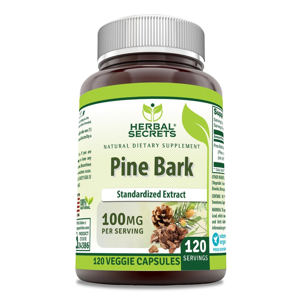 Herbal Secrets Pine Bark Extract Supplement 