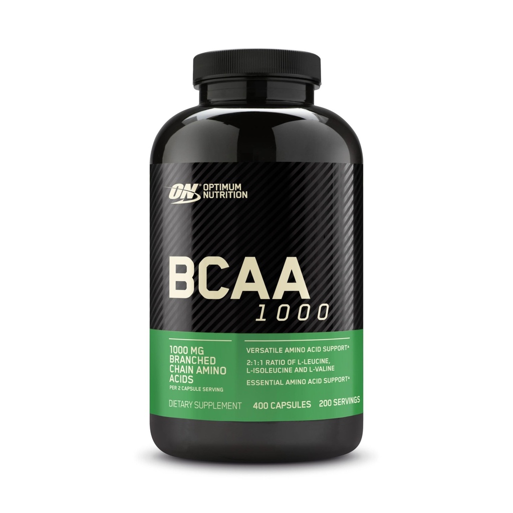 Optimale Voeding Instantized BCAA Capsules, Keto Vriendelijk vertakte keten essentiële aminozuren, 1000mg, 400 Tel