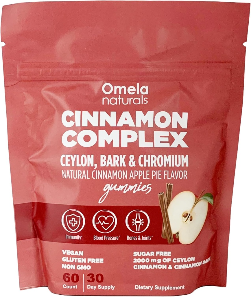 Suikervrije Ceylon Cinnamon Complex Gummy's Apple Cinnamon Flavor 