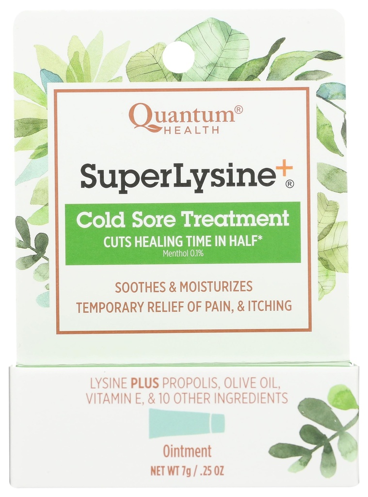 Kwantum SuperLysine+ Cold Sore Treatment Zalf Verlicht pijn, brand en jeuken Cuts Healing Time in Half