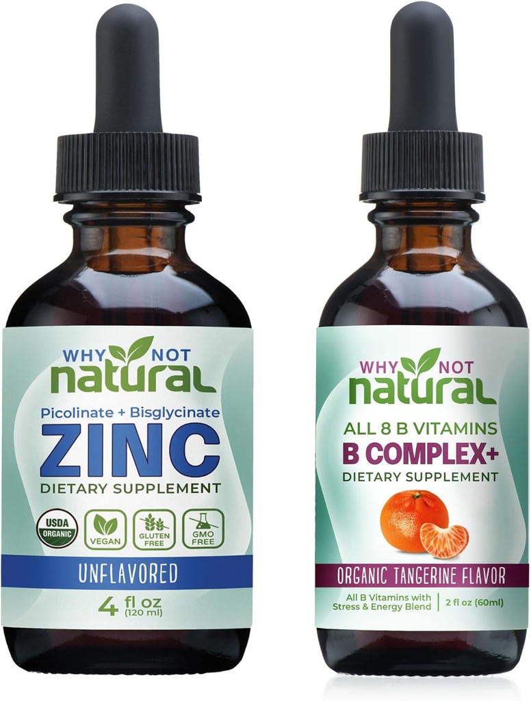 Organisch vloeibaar zink en vitamine B complex