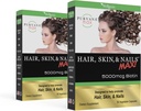 Purvana Max Hair, Skin, and Nails Vitamin - 5000mcg Biotine, Folic Acid, DMAE, Grape Seed Extract - One a Day Vegan Hair, Skin, Nails Ondersteuning - Promoot Collageen Productie - 30 Caps (Pack of 2)