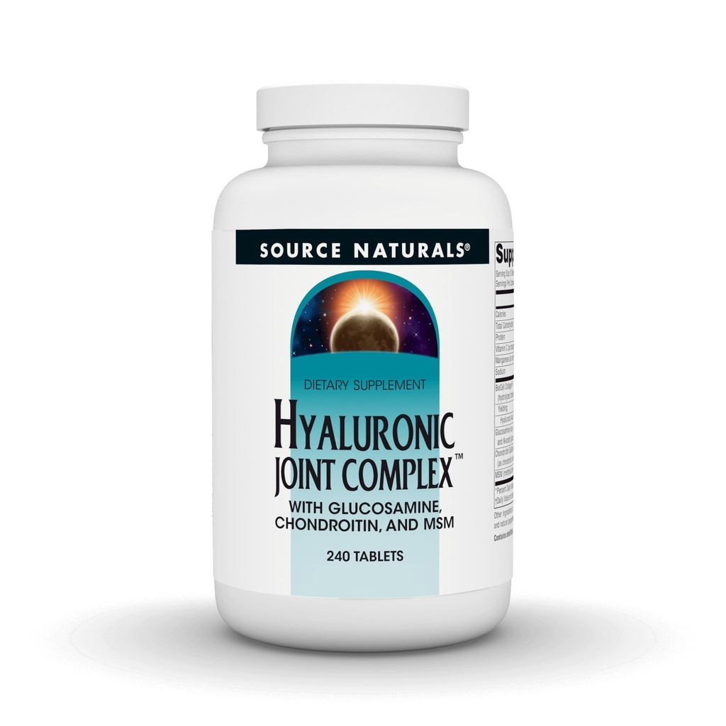 Bron Naturals Hyaluronic Joint Complex with Glucosamine, Chondroitin & MSM Extra Strength - 240 tabletten