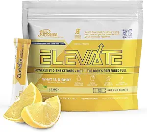Real Ketones MCT & BHB Exogene Ketones Drink Mix Packets Lifte Keto Electrolytes Powder Packets No Sugar with 4 Main Electrolytes Plus Hydrating Proprietary Keto BHB - 30 Pack Lemon Draaien