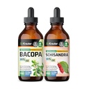 BIO KRAUTER Bacopa Tinctuur 4 Fl. Oz. & Schisandra Tinctuur 4 Fl. Oz.