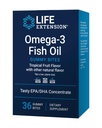 Life Extension Omega-3 Fish Oil Gummy Bites, EPA DHA vetzuren, Hoge dosis EPA DHA Ondersteuning in een heerlijke kauwvorm, Non-GMO, Glutenvrij, 36 Gummy Bites