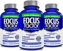 Focus Factor Volwassenen Extra sterkte, 120 Count- Hersensupplement voor geheugen, concentratie, focus- DMAE, vitamine D, DHA-hersengezondheid Supplement Vertrouwde Formule- Hersenvitaminen, Focus Pillen (3 Pack)