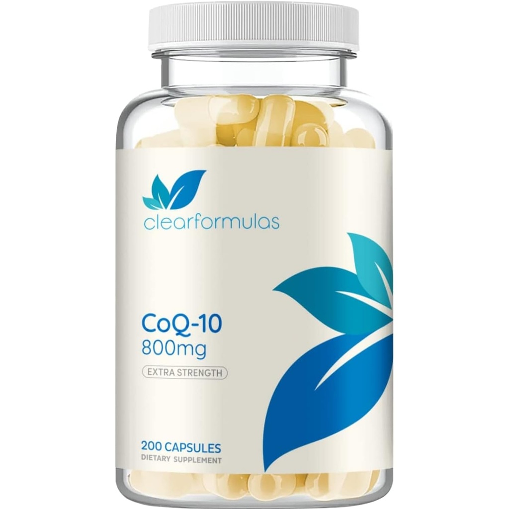 Extra sterkte CoQ10 800mg - Quick Absorptie CoEnzyme Q10 800mg Krachtig Antioxidant voor Hartenergie en Veroudering Ondersteuning - Hoge Stabiliteit CoQ10 Ubichinon Caps - Gemaakt in een cGMP US Lab (100 Servings)