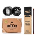 NATUURLIJKE SHILAJIT Resin - 20 Gram Shilajit Supplement met Fulvinezuur en sporenmineralen & Shilajit honing Sticks 7 Tellen