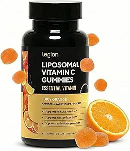 LEGION Liposomale Vitamine C Supplement - Hoge Absorptie Liposomale VIT C Supplement voor vrouwen en mannen - Natuurlijke Vitamine C Supplementen voor Immuun Systeem Ondersteuning (60 Vitamine C Capsules)