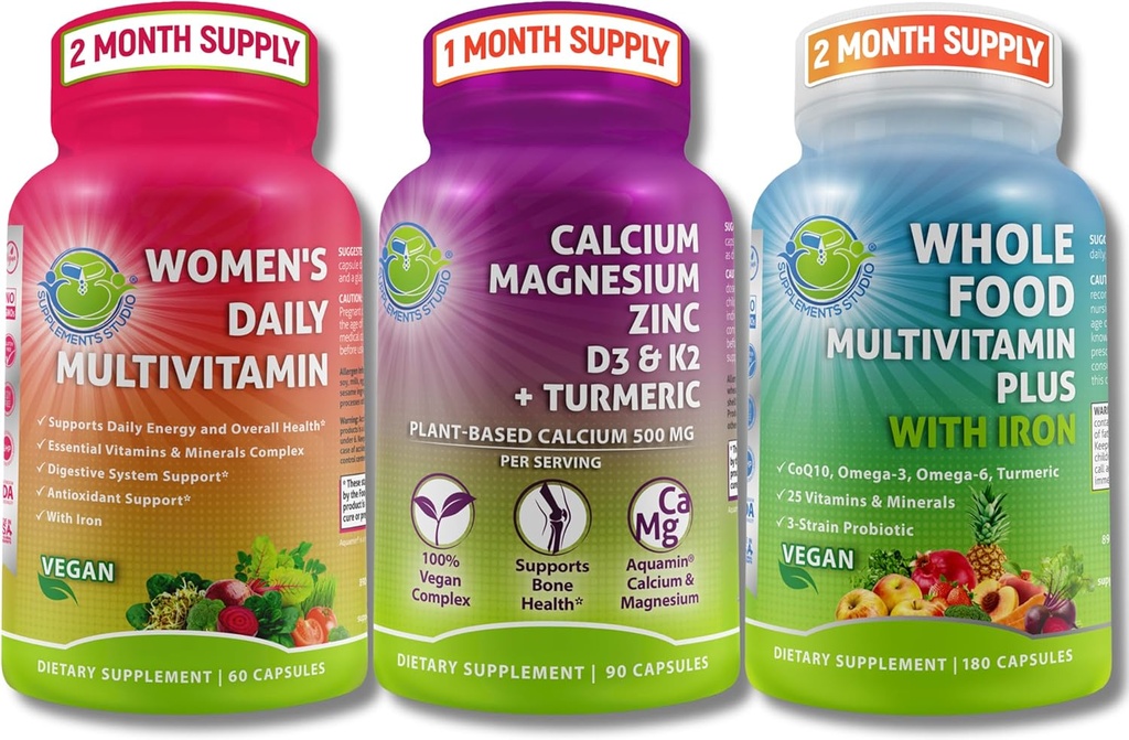 Vegan Multivitaminen & Calcium Trio