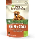 Pet Naturals huid en jas voor honden met droge, jeukende en geïrriteerde huid, 30 Kauwen - Zalmolie, vitamine E en vlasolie - Geen maïs of tarwe - Vet Aanbevolen