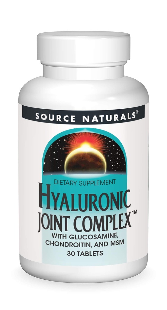 Bron Naturals Hyaluronic Joint Complex with Glucosamine, Chondroitin & MSM - 30 Tablets
