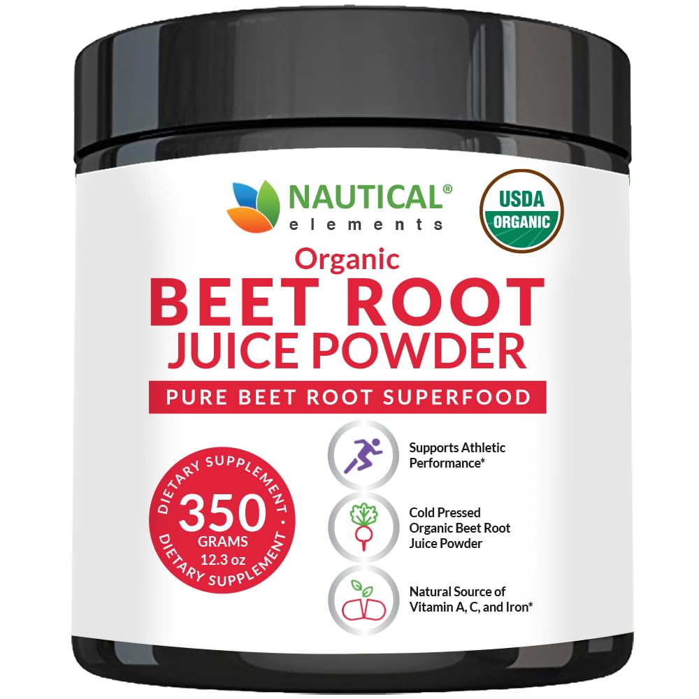 Biologische Beetwortelsappoeder - 20:1 Concentratie bietenpoeder Biologische - Oplagesteun - Rijk aan stikstofoxide - Koudgeperst 100 porties bietenwortelpoeder Supplement- 12.3oz