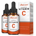 Liposomale vitamine C 2000mg Liquid for Adults, High Absorptie VIT C, Maximize Vitamin C, Immuun System & Antioxidant Support, 60ML (2 Fles)