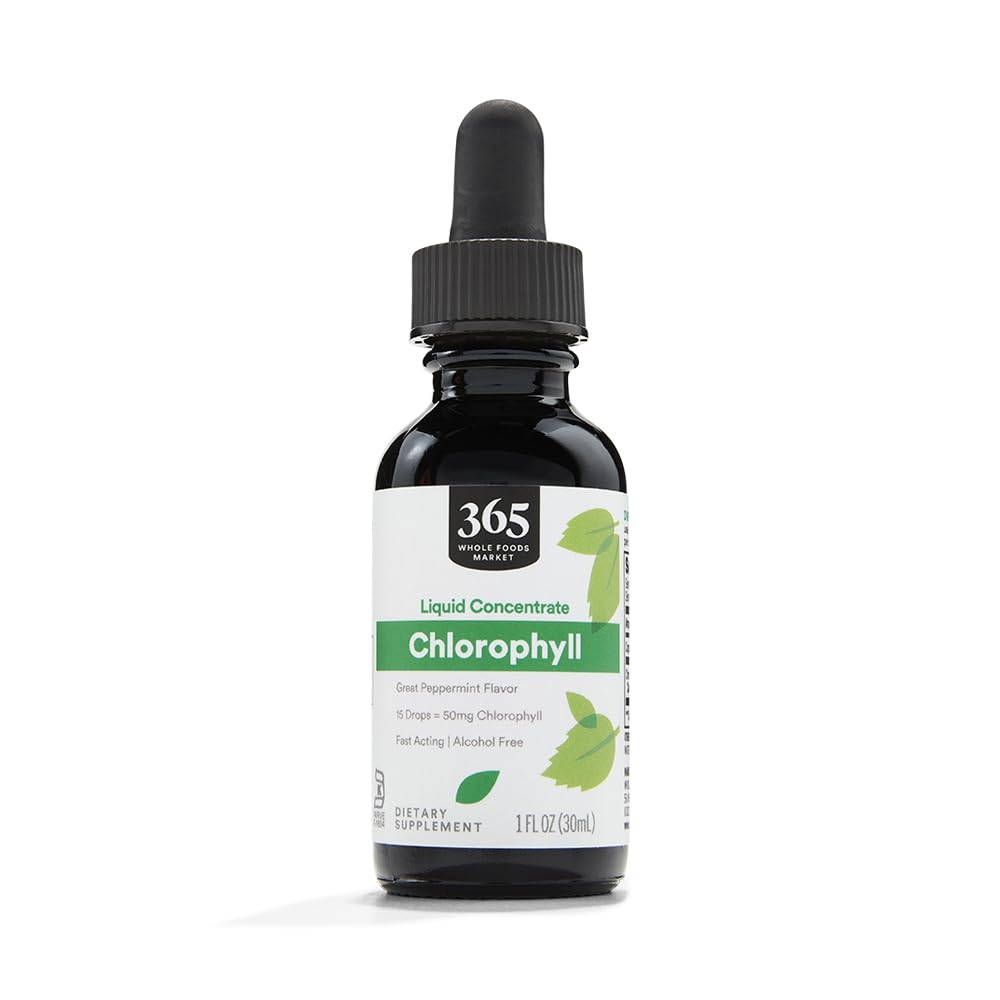 365 door Whole Foods Market, Liquid Concentrate Chlorofyl, Pepermunt smaak, 1 Fl Oz
